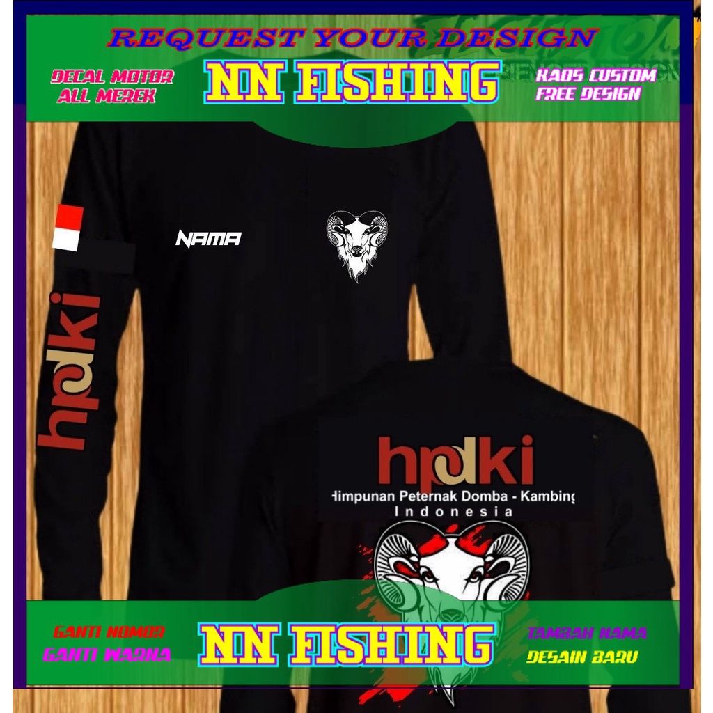 BAJU TSHIRT  kaos distro pria HPDKI domba adu,bisa tambah nama/logo sendiri, BAJU PRIA OVERSIZE DIST