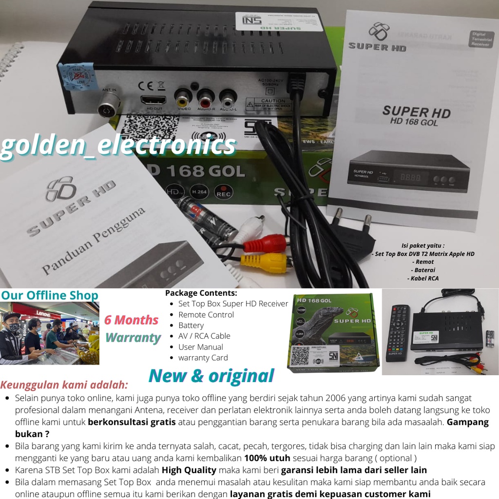 STB Set Top Box Setbox TV Digital Bersertifikat Kominfo dan ber-SNI