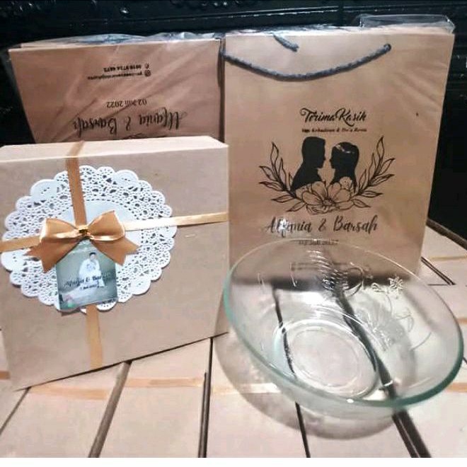 Souvenir mangkok ayam jago besar | Souvenir mangkok kaca besar | Souvenir mangkok jago mie ayam | So