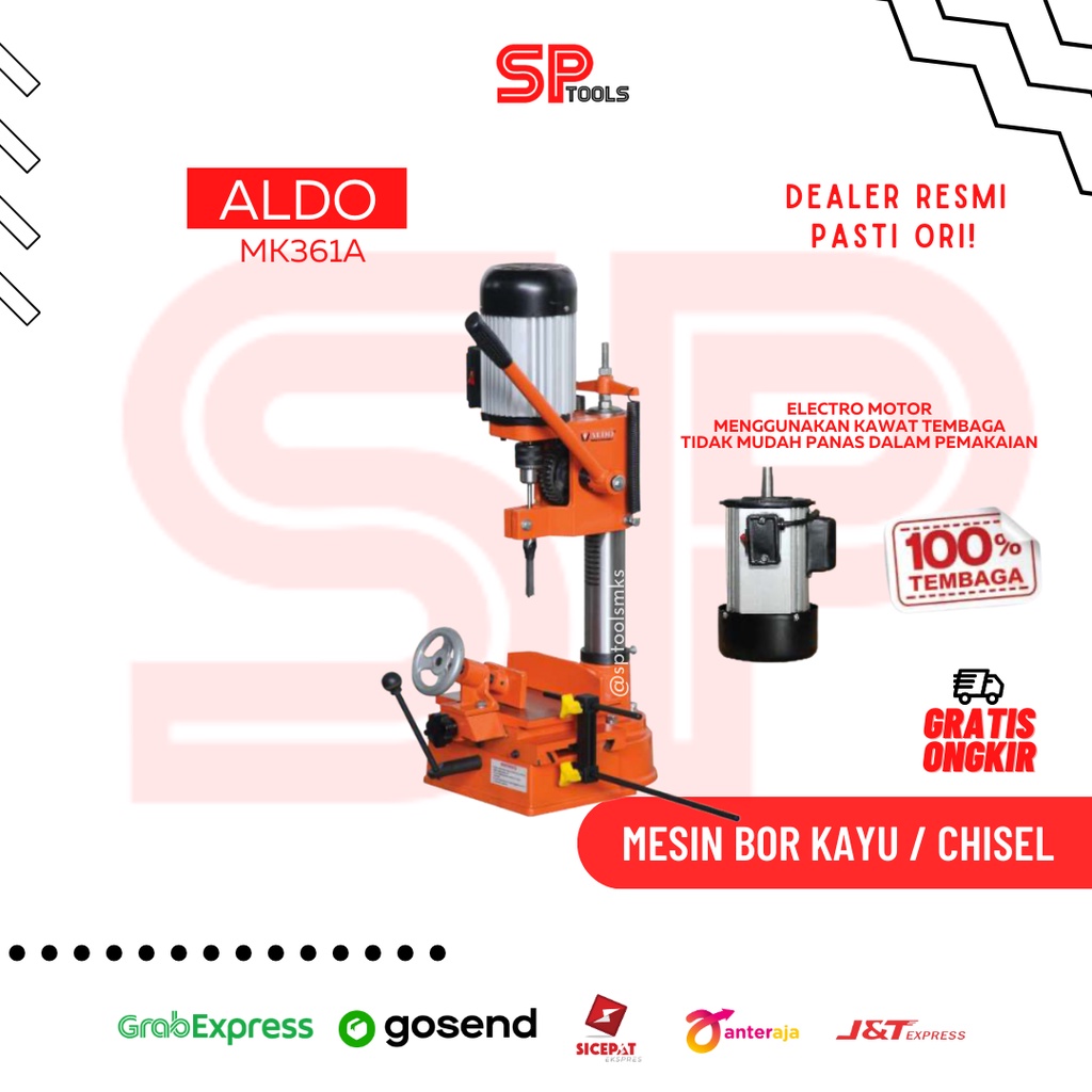 Jual MESIN BOR KAYU / BOBOK TATAH KAYU MORTISE CHISEL 1/2