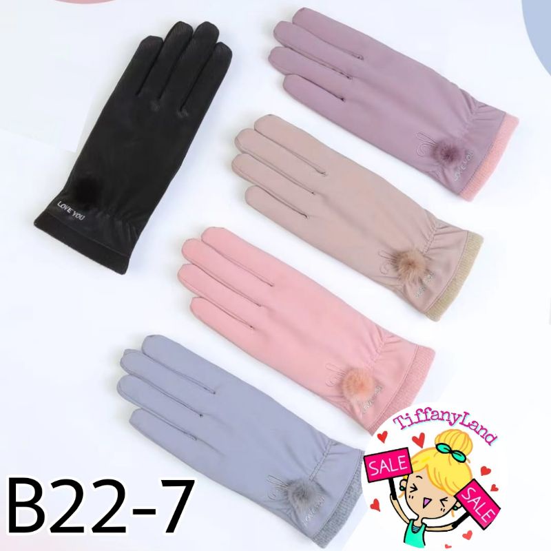 sarung tangan wanita touchscreen fashion tebal B22-7