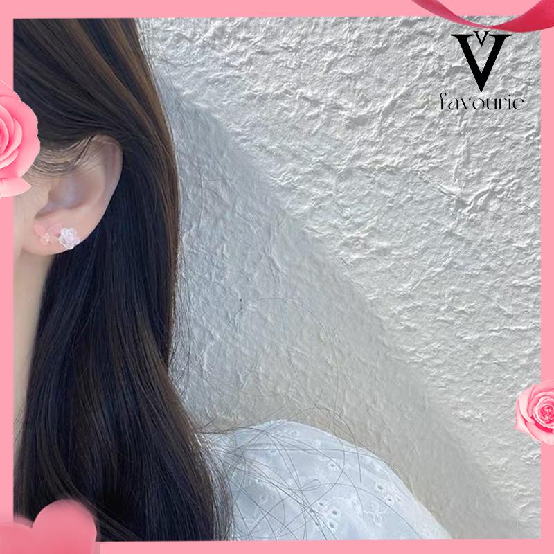 CODAnting Set Perhiasan Anting-anting Kupu-kupu Bunga Berwarna-Warni-FA