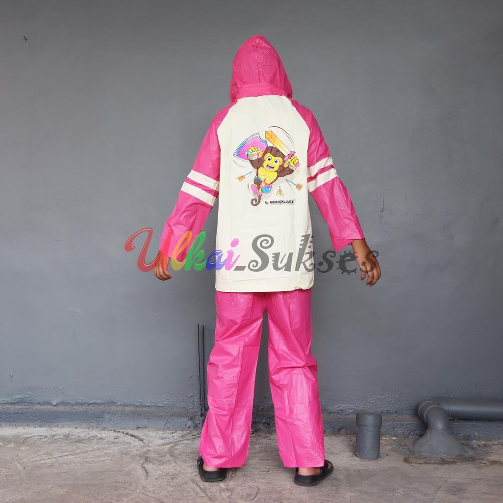 Jas Hujan Setelan Anak Jaket Celana Star Raincoat Mantel Hujan Remaja Indoplast Best Quality Anti Tembus Air Murah