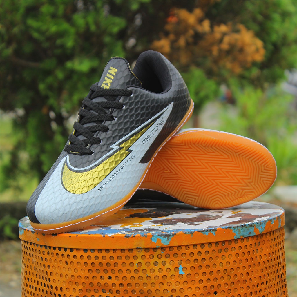 PROMO SEPATU FUTSAL NIKE MERCURIAL X SUPERPLY BOOT HITAM GOLD HARGA MURMER