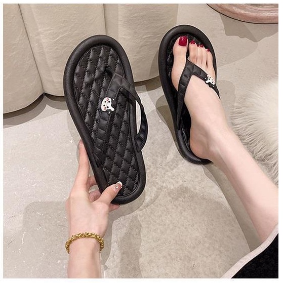 CYS COD Sandal jepit rumah wanita import fashion korea kekinian slip on sendal cewek teplek lembut terbaru SPT-37