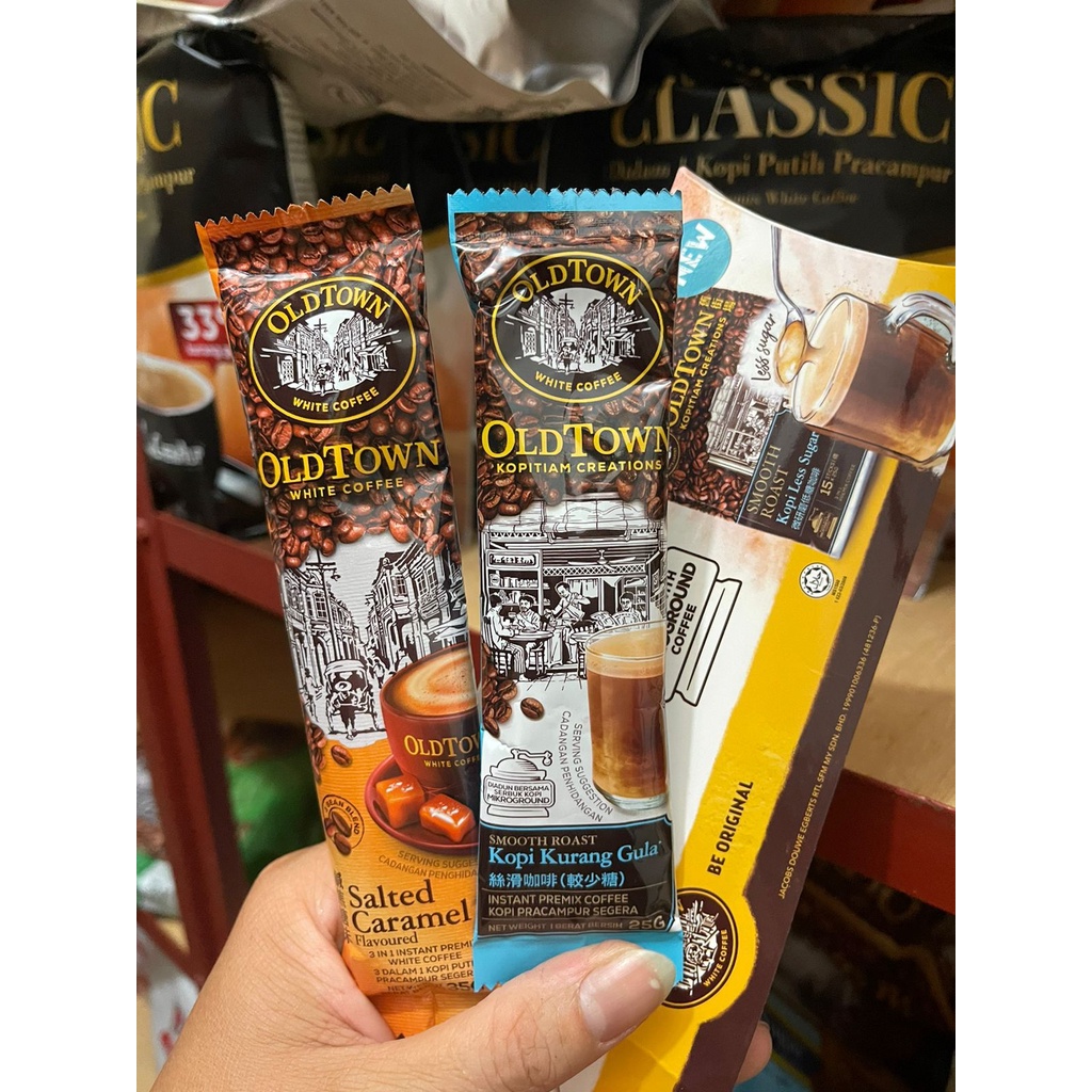 

Old Town White Coffee 1Set 2sachet (Salted caramel 1Sachet + Rosted Less Sugar)