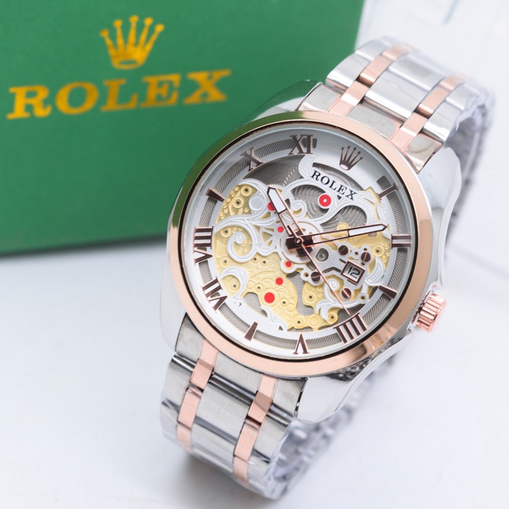 Jam Tangan Pria Wanita Rolex Batik Rantai