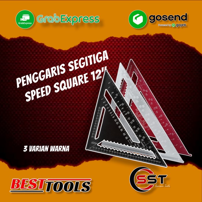 

Matr Murah Alumunium Aloy Speed Square 12Inch 30Cm Penggaris Segitiga