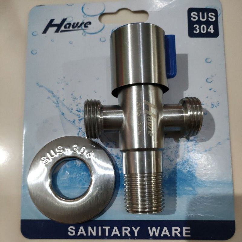 Kran shower T cabang 2 stainless SUS 304 kran T shower mandi keran shower keran air stop kran air kr