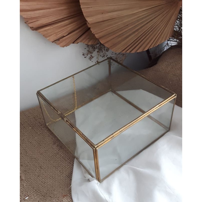 

READY Glass box hampers / box kaca / kotak kado / box hampers lebaran TERLARIS