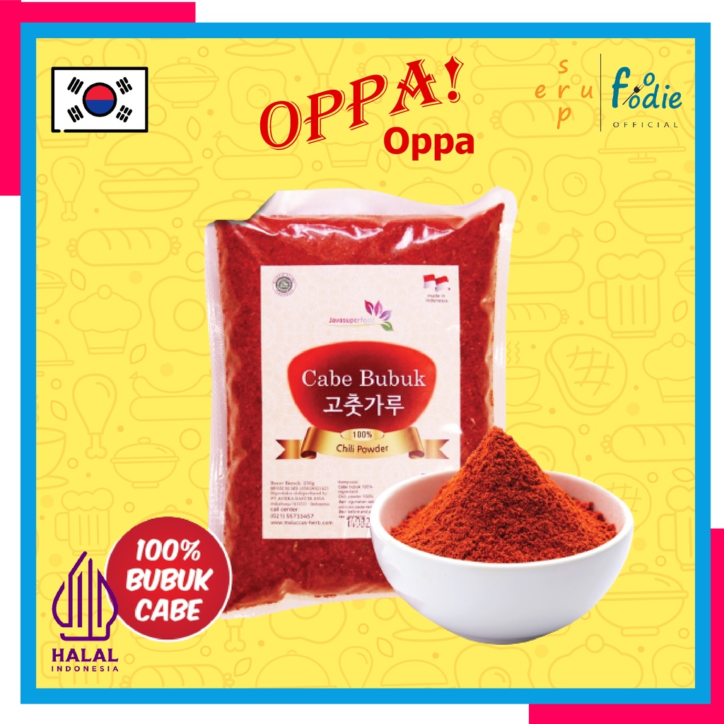 

SUPERFOODIE Bubuk Cabai / Bubuk Cabe Kasar / Cabe Cabai Bubuk Kasar Jeletot / Chili Powder Korea 50, 100, 250, 500, 1000 Gram