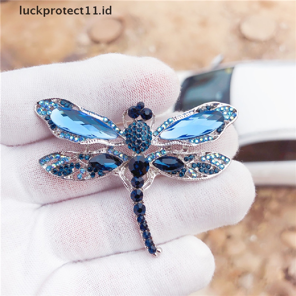 /Fashion Hot// Fashion// Capung Berlian Imitasi Bros Perhiasan Vintage Kristal Bros Pin Aksesoris.