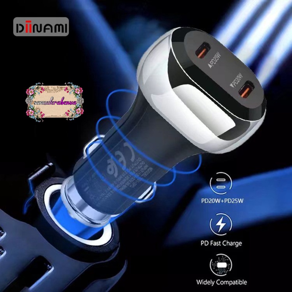 DIINAMI C18 Original Car Charger Mobil 45W super Fast Charging  Type C Saver Casan XiaoMi Samsung Vivo oppo all type SB4508