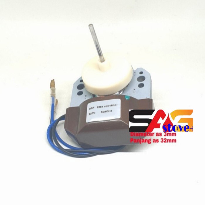 Fan Motor Kulkas 2261 Model Sharp/Dinamo Fan Blower Showcase/Sokes