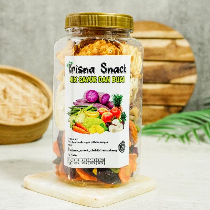 

[P-4O ♫♪] KERIPIK SAYUR DAN BUAH VOLUME 700ML VEGGIE CHIPS (SAYUR DAN BUAH DALAM SATU TOPLES)-premium