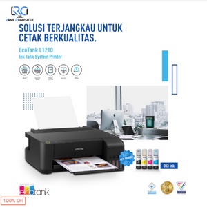 PRINTER EPSON L121 L-121 L 121 PRINTER MURAH A4 PENGANTI L120 L-120 RESMI Komplit Tinta Original