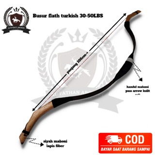 AL-FATHAN  BFF.H - Busur Flat fiber horsbow turkish 30-50 dan 60 LBS