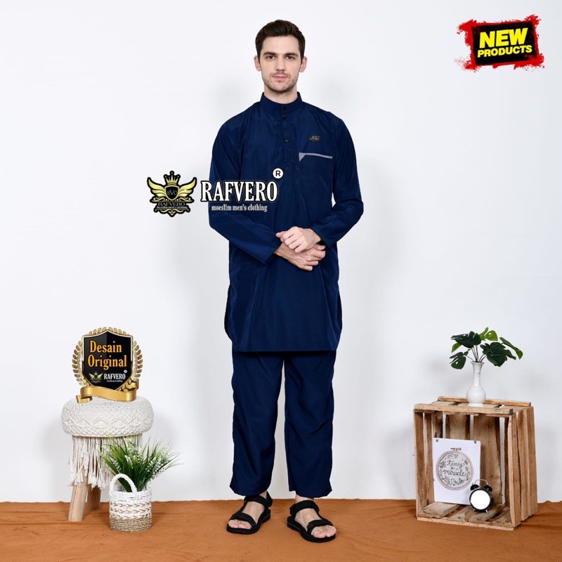 Best Deals Setelan Koko Dewasa - Baju Koko Pria - Kurta Pakistan - Gamis Setelan Lengan Panjang