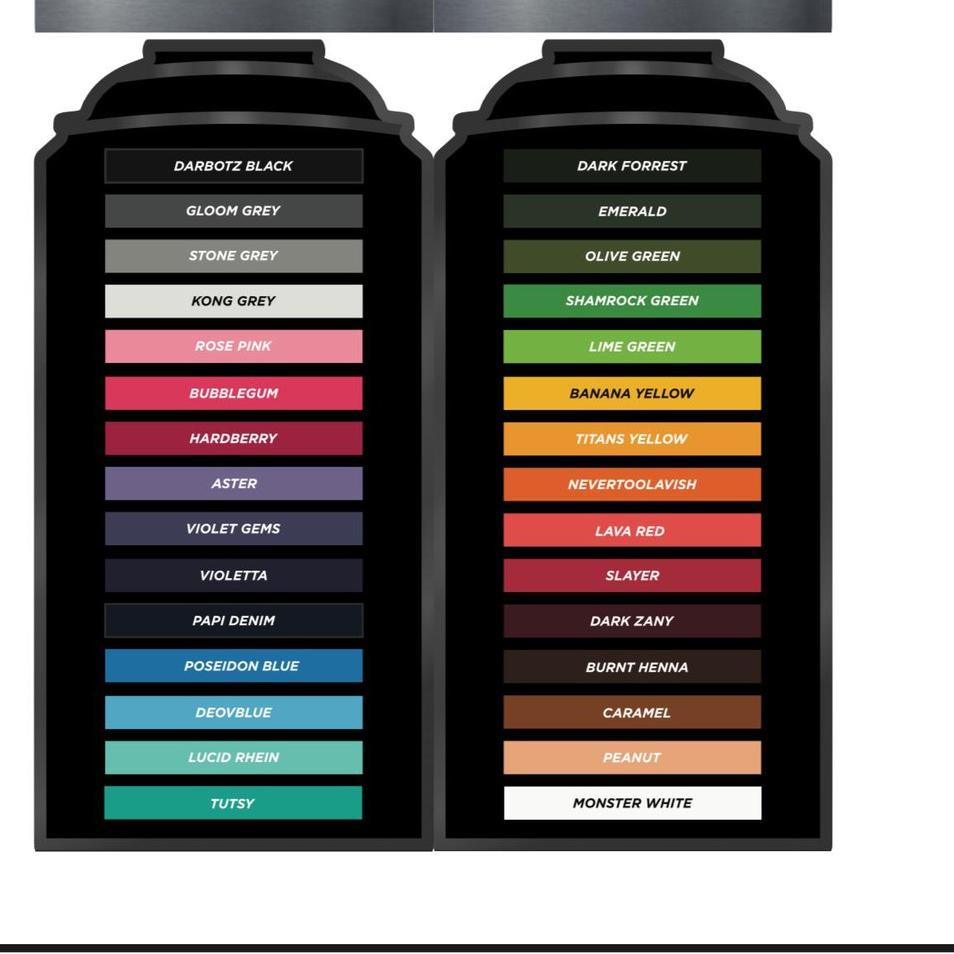 

Gratis Packing TITANS SPRAY PAINT / CAT SEMPROT/CAT SENI GRAFFITI/CAT SEPEDA/ CAT MOTOR/ CAT BESI/ CAT AKRILIK