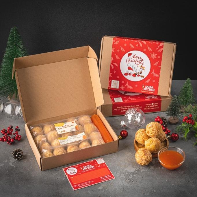 

HAMPERS NATAL/PARCEL/BINGKISAN NATAL BAKSO GORENG AYAM H64654GRT