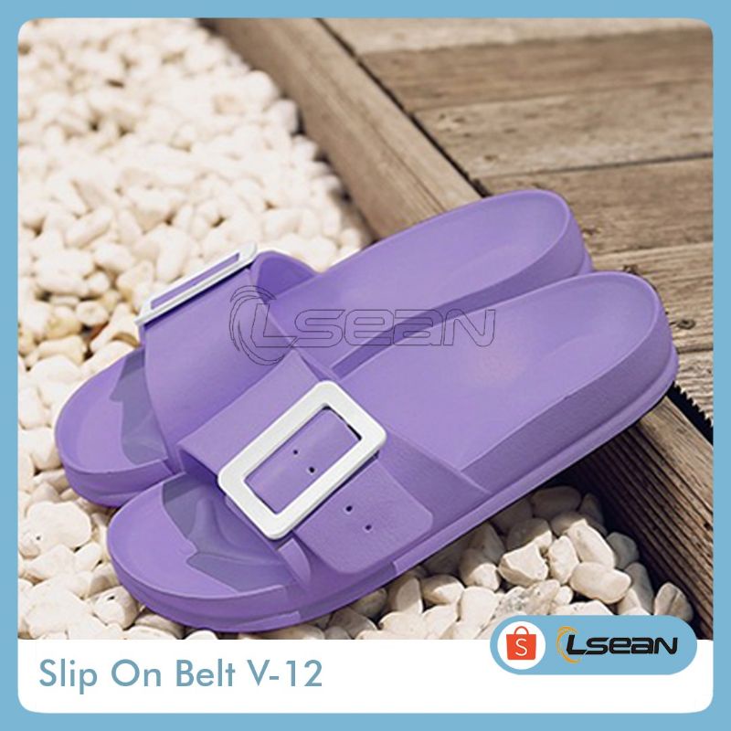 Sandal Wanita Slip On Belt V-12