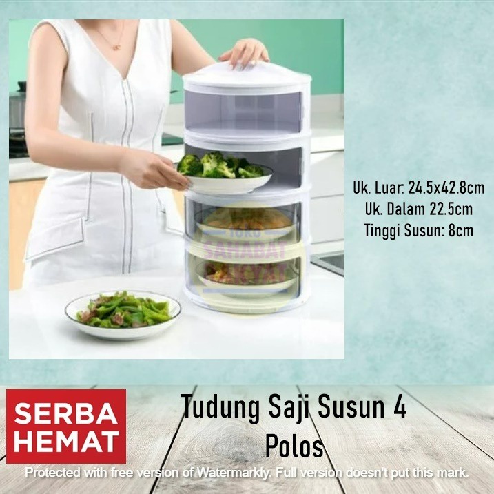 Tudung Saji Susun 4 Lemari Penyimpanan Makanan Susun