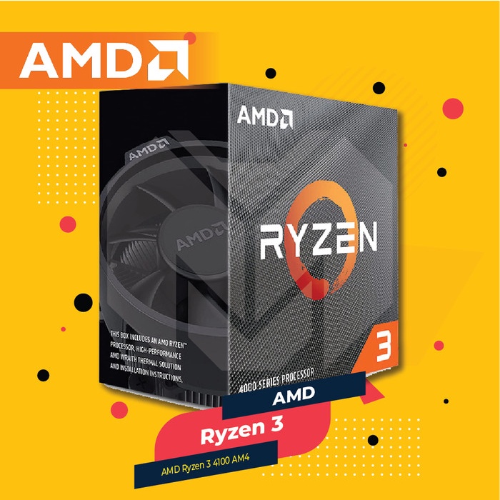 Jual AMD Ryzen 3 4100 4 Core 8 Thread AM4 Processor | Shopee Indonesia
