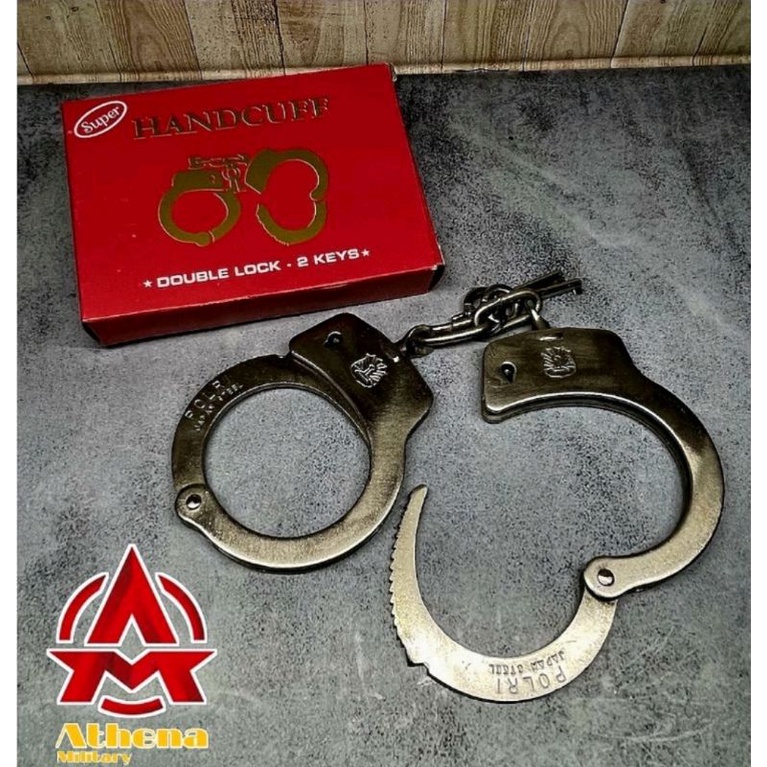 Borgol Tangan Merah | Handcuff | Borgol Security | Borgol Polisi