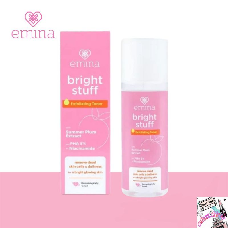 ☃️Cutezz_Ching1☃️Emina Bright Stuff Exfoliating Toner 100ml