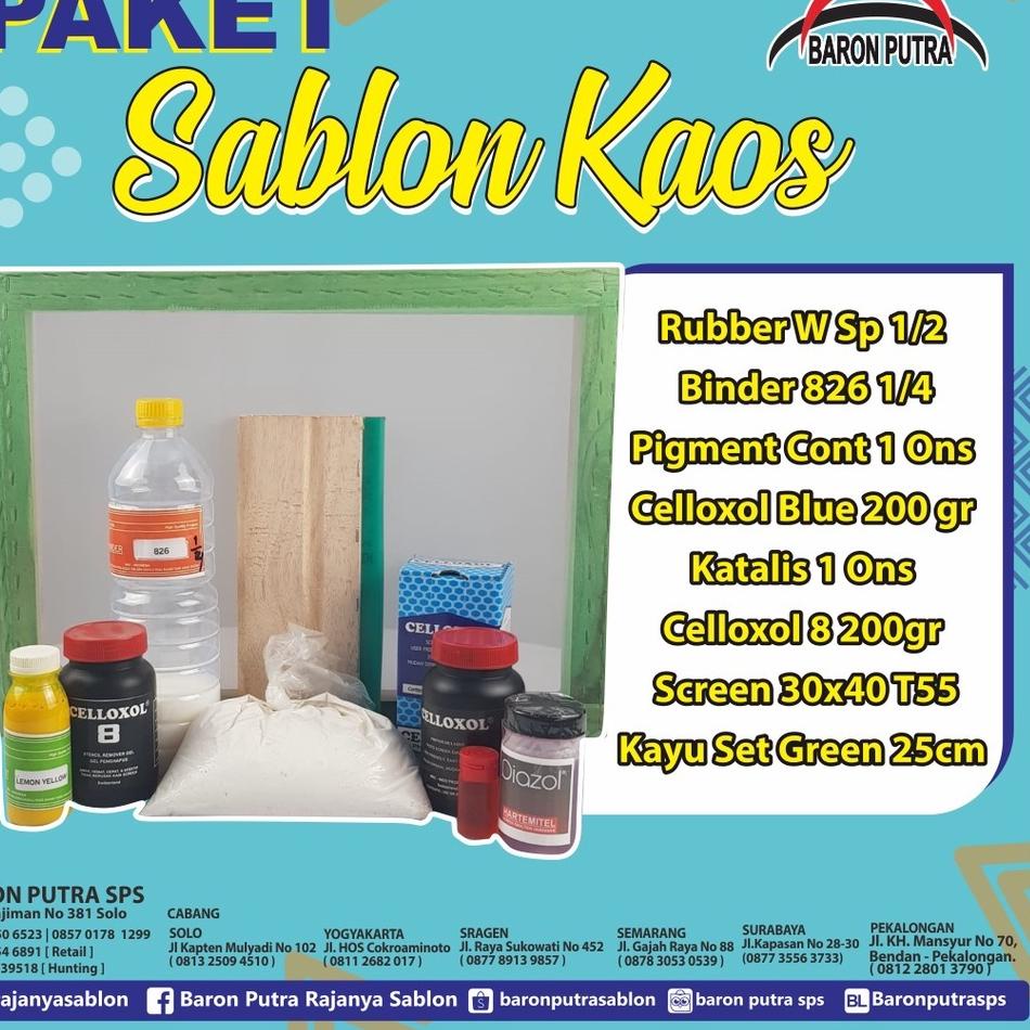 

Pabrik PAKET SABLON KAOS RUBBER