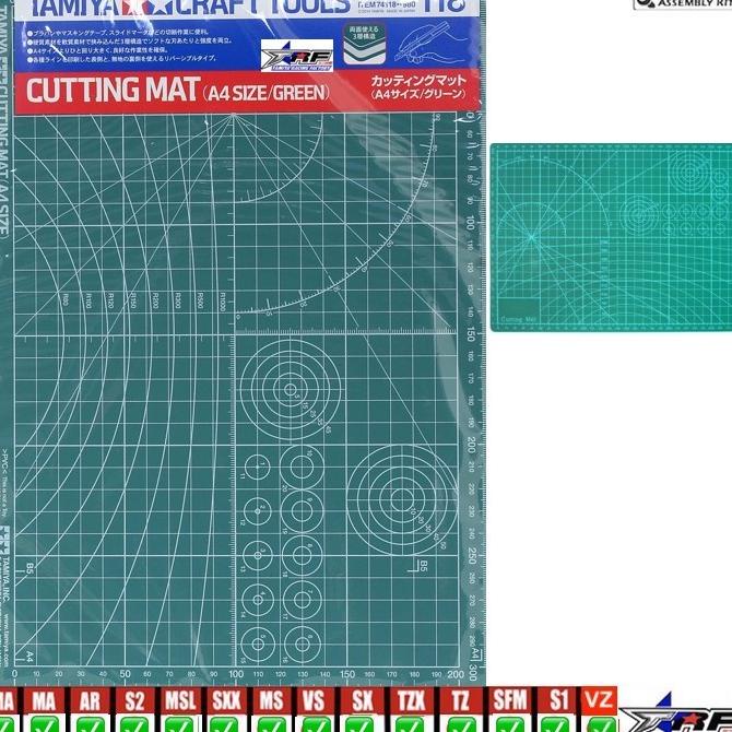 

Terlaris TAMIYA 74118 CRAFT TOOLS CUTTING MAT (A4 SIZE/GREEN) Termurah