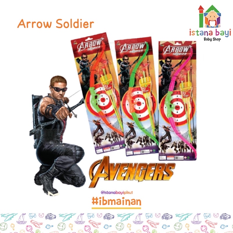 Mainan Panahan Anak Arrow Soldier/ Panahan Anak - Mainan Murah