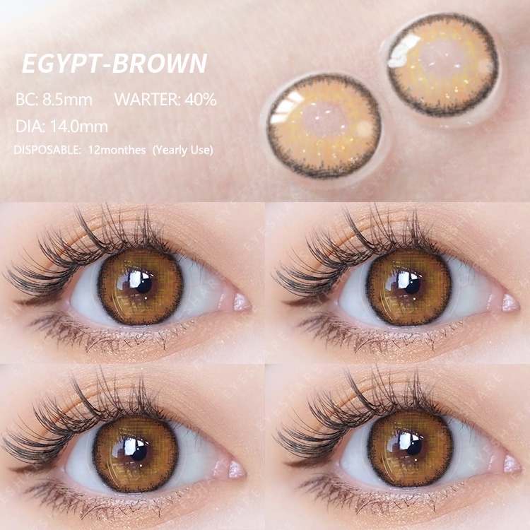 【COD】 DIAMOND SOFTLENS  BIG EYE Soft Colored Contact lens Yearly Use Ensa Mata Soflen Mata Brightsoftlens soflens Mata Kore/import korea softlens-E-BROWN🔥