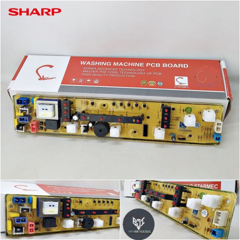 MODUL - PCB Mesin Cuci 1 Tabung SHARP ES-F800B ES-F800F ES-F800H ES-F800S ES-F850