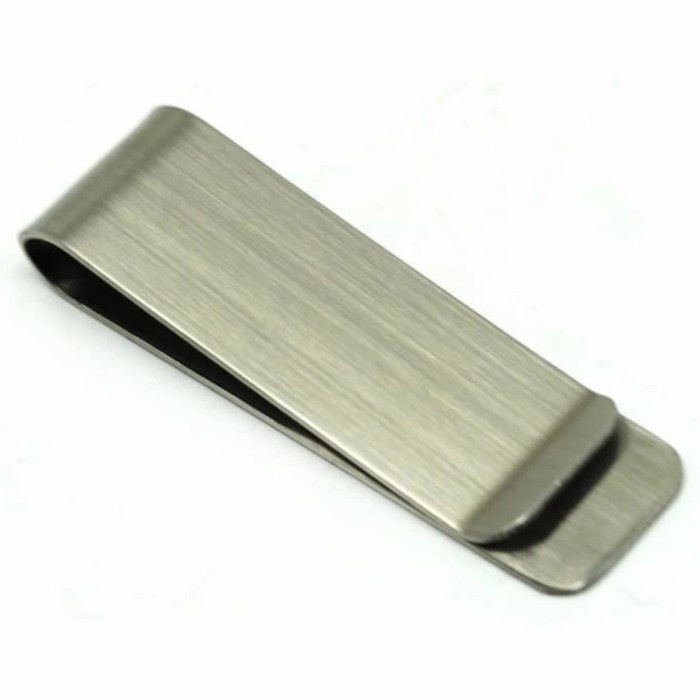 

*#*#*#] Dompet klip uang kertas stainless HHYF jepit banknote clip money