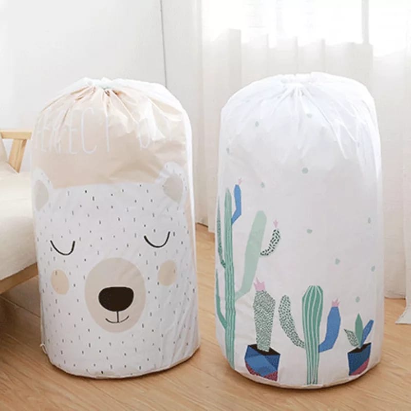 Storage Bag Cloth bag Bedcover Bag Tempat Penyimpanan keranjang multifungsi kantong besar penyimpanan