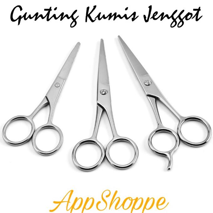 

Gunting Kumis Jenggot Scissors Stainless Steel Trimming Nose Ear Beard