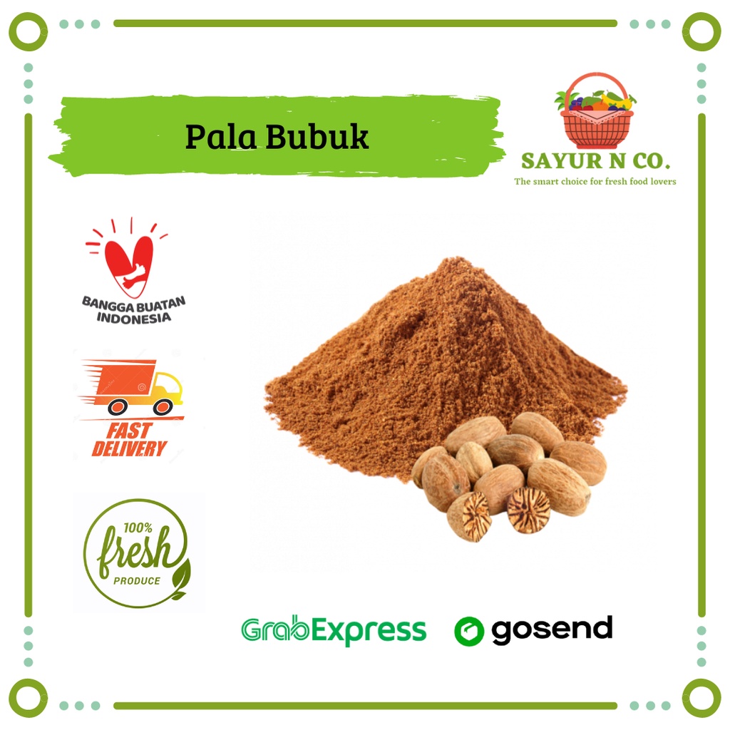 

Pala Bubuk - Nutmeg Powder 100 gr | Sayur N Co Bekasi