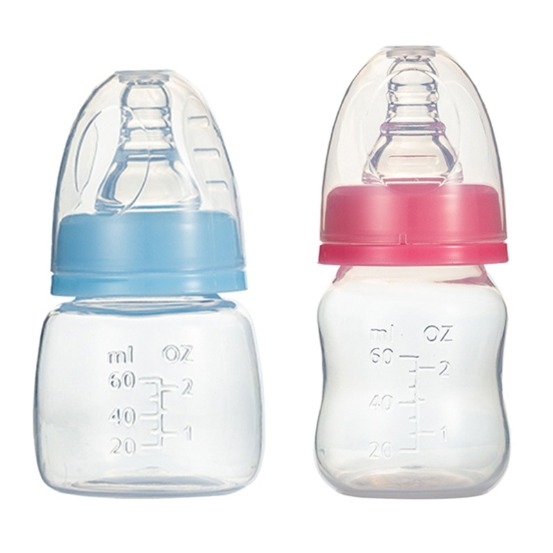 Mary Lightweight Baby Bottle 60ml Botol Menyusui Bayi Botol Susu Tempat Makan Newborn