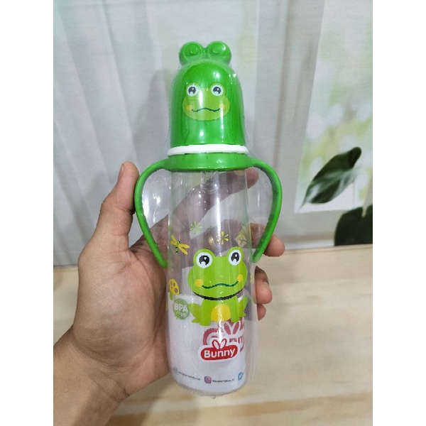 Paket Botol Susu Karakter Lucu(Botol+Nipple+Gagang+Sedotan)BPA Free 250 Ml/125 Ml 2418