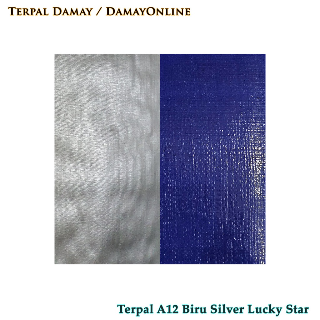 Terpal Jadi A12 Biru Silver Korea Lucky Star ( Harga / Rol )