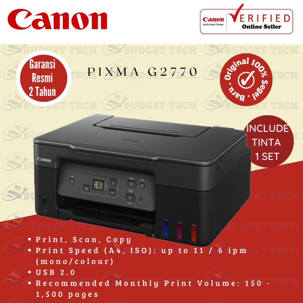 Printer Canon G2770 Canon Pixma G2770 Print-Scan-Copy