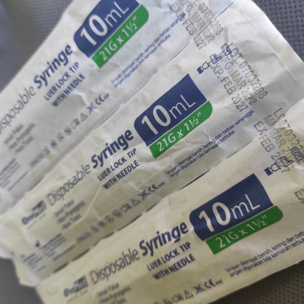 JARUM SUNTIK 10 CC ONEMED - SPUIT ONEMED ALAT SUNTIK UKURAN 10 ML