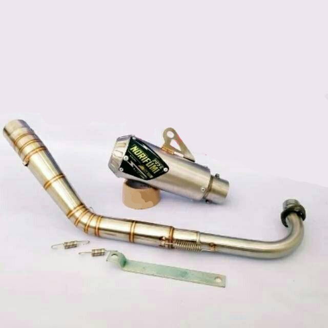 Knalpot Norifumi GTX trail bebek GTX modif Jupiter Vega Supra Revo Blade semua MOTOR BEBEK