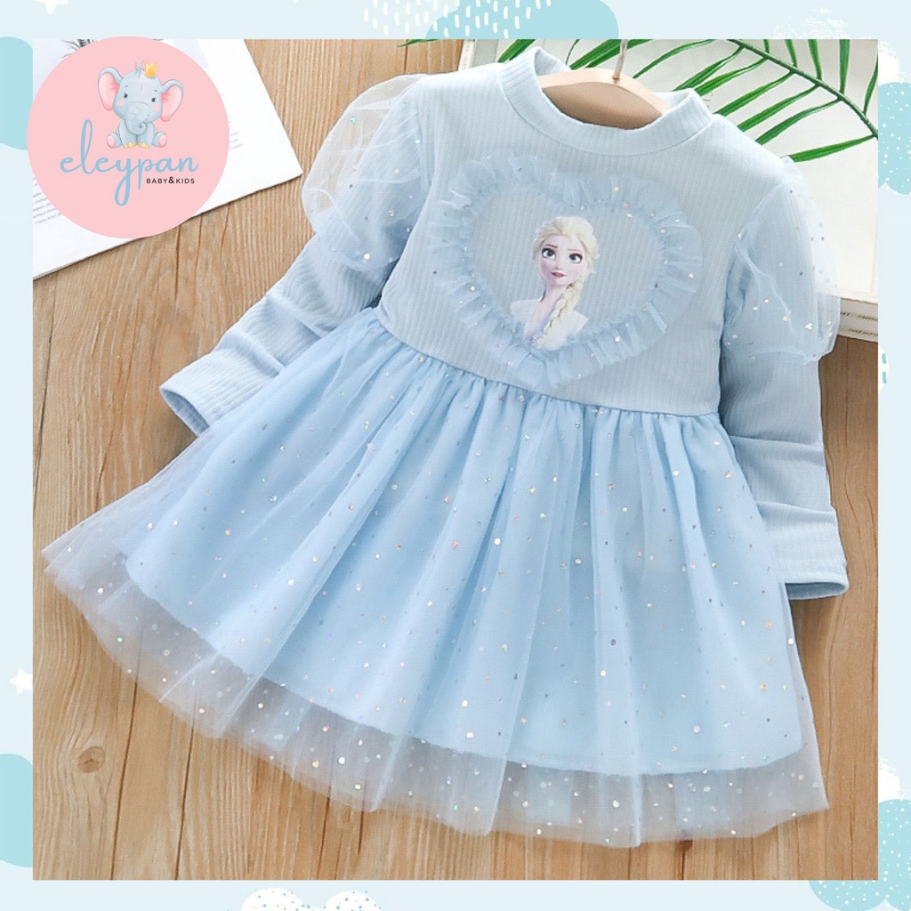 Dress Anak Perempuan Princess Elsa Frozen / Dress Anak Import / Dress Unicorn / Terusan Anak Cewek