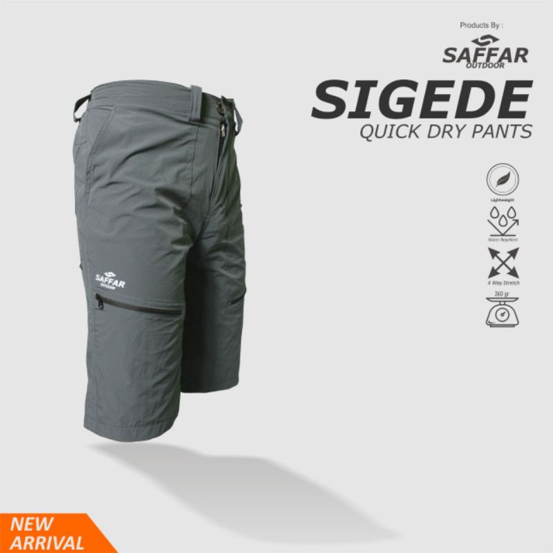 celana quickdry pendek sigede saffaroutdoor celana pendek quick dry celana hiking pendek celana gunung celana outdoor