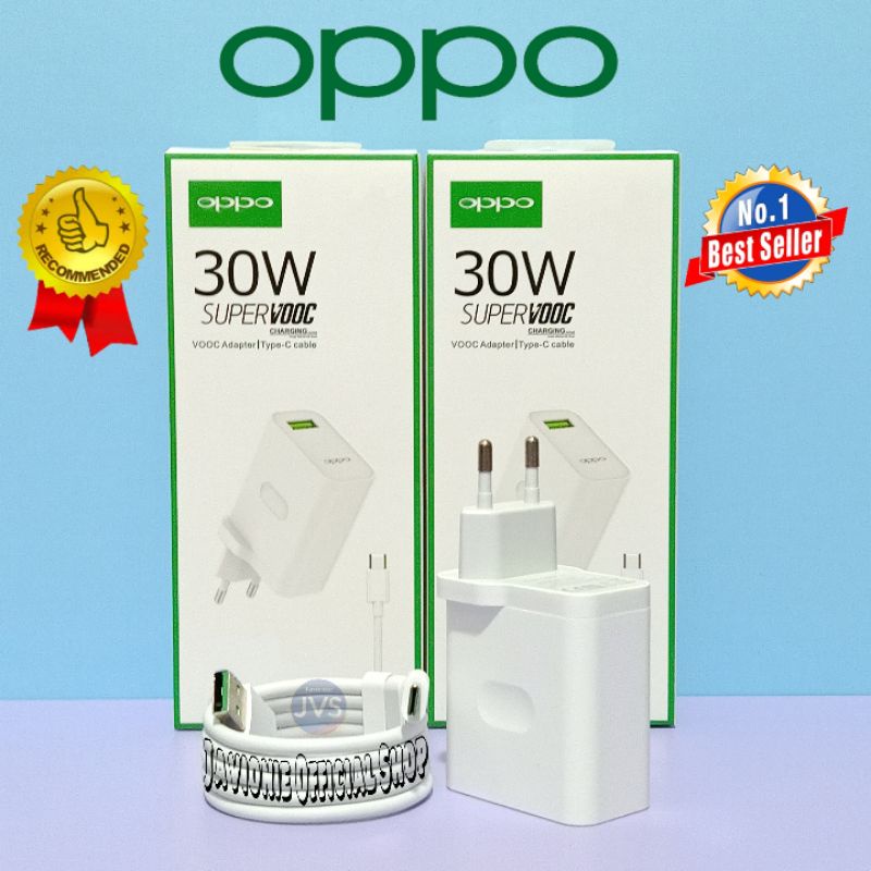 Charger Casan Cas OPPO RENO 4F / A74 5G Original Fast Charging TYPE C 18W 30W