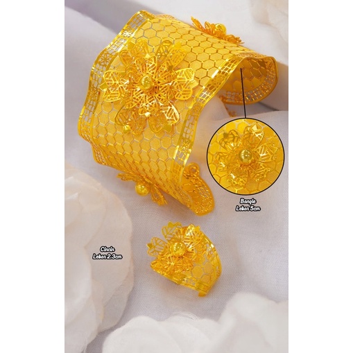 Perhiasan Set Mas Bangkok Lapis Emas 24K ,99% mirip emas asli, Terbaru,Termurah,Terupdate