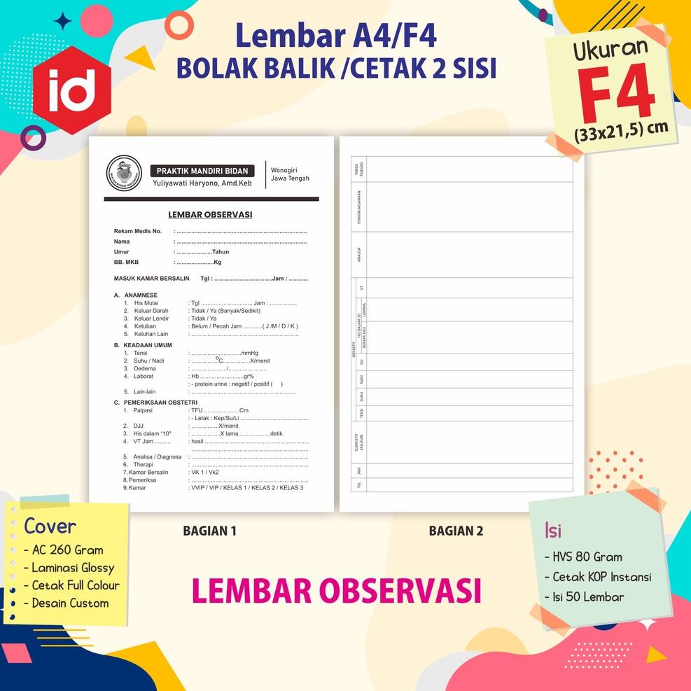 

(W-I6I)(✪) BUKU LEMBAR BOLAK BALIK BIDAN BESAR || LEMBAR PARTOGRAF || LEMBAR SOAP || LEMBAR OBSERVASI banyak diminati