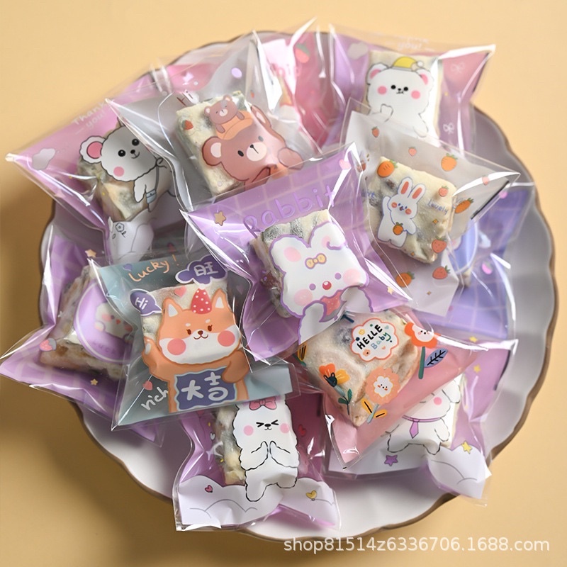 Plastik Packing cookies lucu 10 x 10 cm kemasan kue lucu unik goddie bag plastik cookies